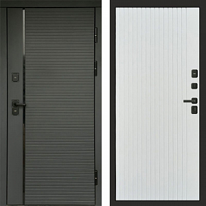 Товар Дверь Термо-Доор Графит LINE(Черная фурнитура) (квартира) DIS007540